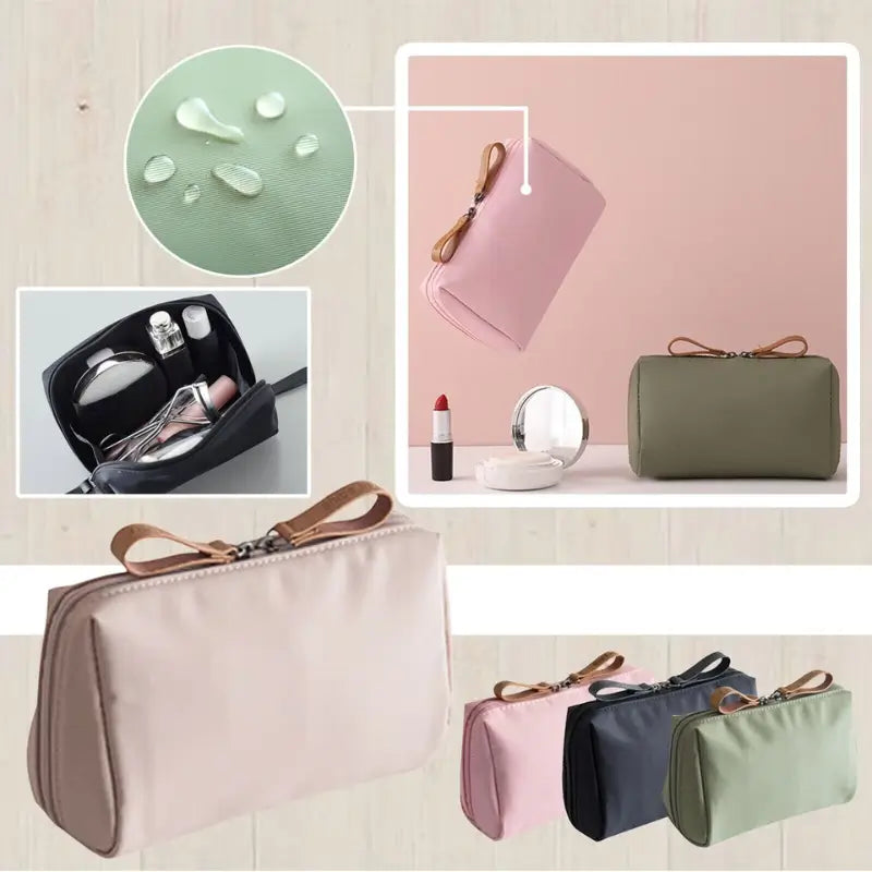 Necessaire Rosa Impermeável Minimalista