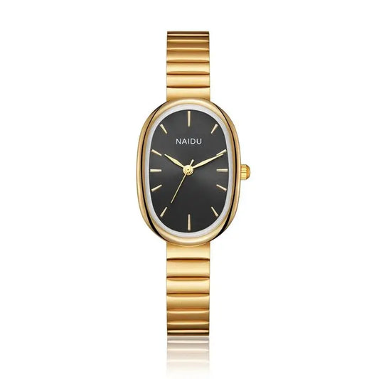 Relógio Feminino Oval Grace Gold Black