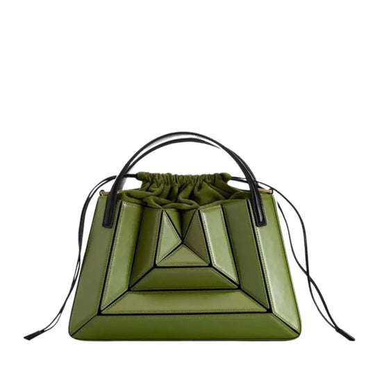 Bolsa Tiracolo Verde Oliva Média Glam